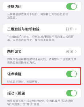 武汉苹果授权维修站分享iPhone轻点无法唤醒怎么办