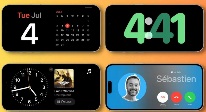 武汉苹果手机维修分享iOS17横屏充电待机显示有什么好处 