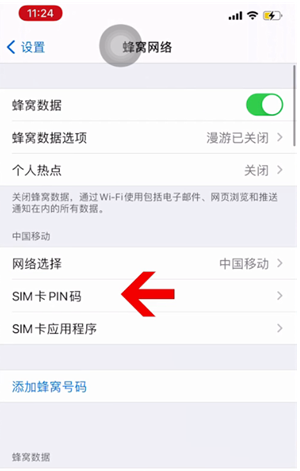 武汉苹果14维修网分享如何给iPhone14的SIM卡设置密码 