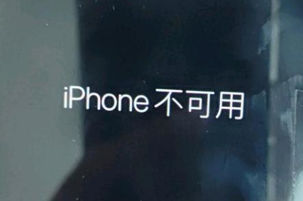 武汉苹果服务网点分享锁屏界面显示“iPhone 不可用”如何解决 