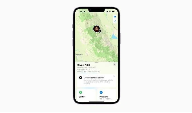 武汉苹果14维修分享iPhone14系列中 FindMy功能通过卫星分享位置方法教程 