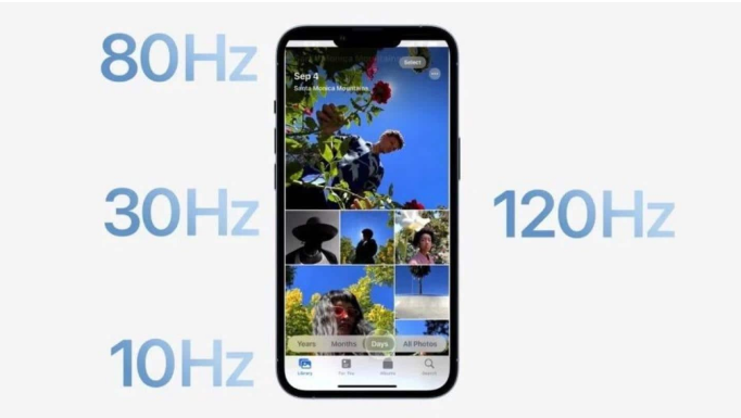武汉苹果14维修分享iPhone 14有高刷吗 